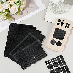 8 шт. 2 стиля резиновые противоскользящие шестиугольные наклейки на телефон для телефонов&nbsp;AJEW-SP0002-64A-02