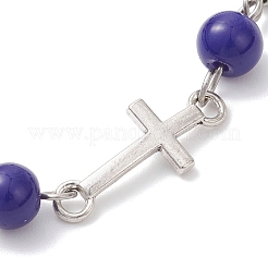 Браслеты из цинкового сплава с эмалированными звеньями&nbsp;BJEW-JB12751-01