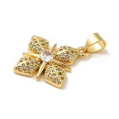 Покрытие стойки латунь микропаве прозрачные подвески из кубического циркония&nbsp;KK-C047-16G