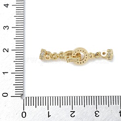 Кольцо латунное микропаве прозрачный кубический цирконий застежки-защелки&nbsp;KK-Z143-21G