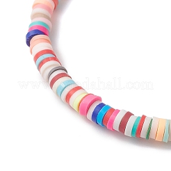 Браслеты ручной работы из полимерной глины хейши и синтетической бирюзы с морскими звездами для женщин&nbsp;BJEW-JB12168