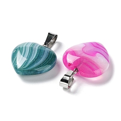 Подвески окрашенные натуральным агатом&nbsp;G-P511-02A-P