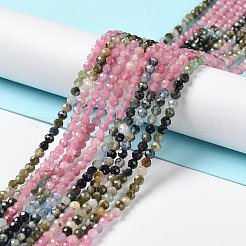 Натуральный турмалин бисер нитей&nbsp;G-P514-A04-04