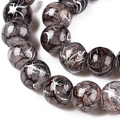 Волочильный треск бисер пряди&nbsp;GLAA-N006-8mm-01