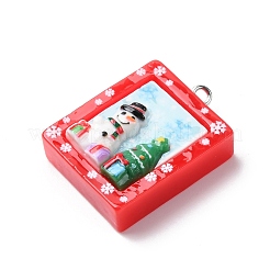 Рождественские подвески из непрозрачной смолы&nbsp;LS-RESI-A049-05G