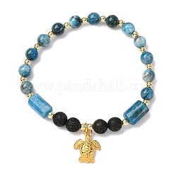 4 шт. браслеты с подвесками из натуральных бусин апатита&nbsp;BJEW-JB12042