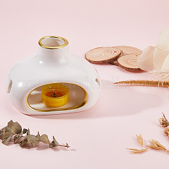 Фарфоровая горелка пало санто держатель&nbsp;AJEW-WH20018-74B