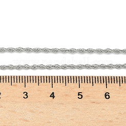 Ожерелья из цепочек-веревок из нержавеющей стали 304&nbsp;NJEW-Z084-02P-02