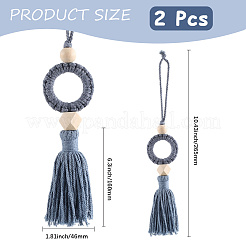 Подвесные украшения из хлопка&nbsp;AJEW-WH20054-012B