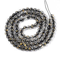 Хрустящие прозрачные стеклянные бусины нити&nbsp;GLAA-N030-8mm-01A