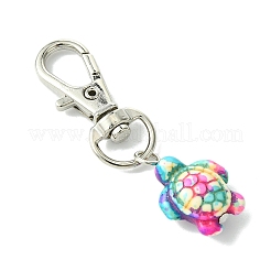 Подвеска из синтетической бирюзы с морской черепахой&nbsp;HJEW-JM02143-01