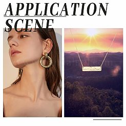 12 шт. подвески из нержавеющей стали 304 двух цветов&nbsp;STAS-UN0045-47