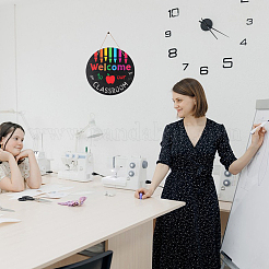 Деревянное украшение входной двери&nbsp;AJEW-WH0270-065