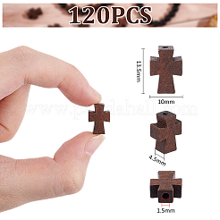 120шт натуральные деревянные бусины&nbsp;WOOD-UN0001-10