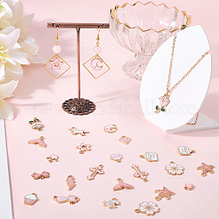 40шт 20 стиля подвески из сплава с эмалью&nbsp;ENAM-SC0010-01