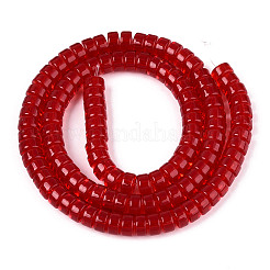 Прозрачные стеклянные бусины&nbsp;GLAA-N028-3x6mm-02