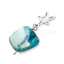 5 шт. 5 стиля подвески из натуральных пресноводных ракушек в виде самородков&nbsp;PALLOY-JF04157