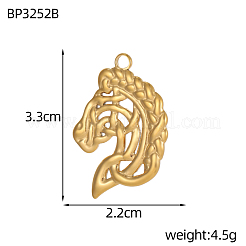 Подвески из нержавеющей стали 304&nbsp;STAS-OY006-06G