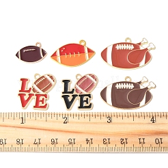 16шт 6 стиля подвески из сплава с эмалью&nbsp;ENAM-FS0002-44