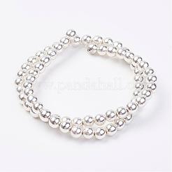 Немагнитные нити шарик синтетический гематит&nbsp;G-P262-20-6mm-S