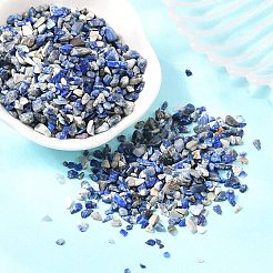 Природных лазурит чип бисер&nbsp;G-O103-21