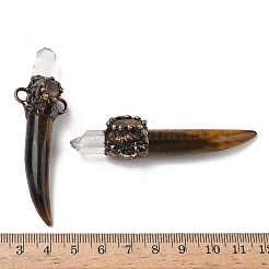 Подвески-соединители в форме меча из натуральных смешанных драгоценных камней&nbsp;G-H332-08R