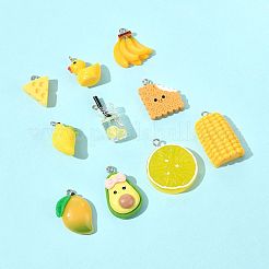 10 шт. подвески в виде бутылок из стекла и смолы в двух стилях&nbsp;CRES-FS0001-26