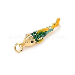 Латунь эмаль подвески&nbsp;KK-L255-03G-A01