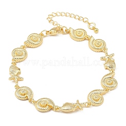 Браслеты из латунной цепочки для женщин&nbsp;BJEW-A090-06A-G