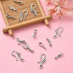 Тибетский стиль сплава крюк и глаз застежками&nbsp;PALLOY-YW0003-25