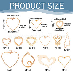 20шт 10 стиля латунные подвески&nbsp;KK-TA0002-51