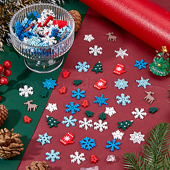 200 шт. печатных деревянных пуговиц&nbsp;WOOD-FH0002-46