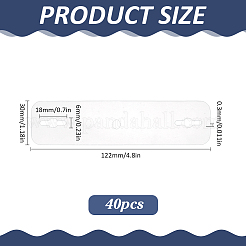 40 шт. пластиковая невидимая стяжка&nbsp;JEWB-ME0001-34