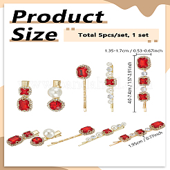 1 набор шпилек для волос из сплава и набор заколок для волос из кожи аллигатора&nbsp;PHAR-LP0001-32