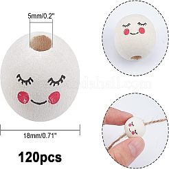 Европейский бисер из клена&nbsp;WOOD-FH0001-53