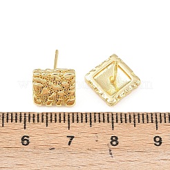 Серьги-гвоздики из латуни&nbsp;EJEW-F400-17G