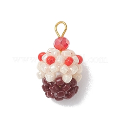 Подвески из стеклянных бусин в виде мороженого&nbsp;PALLOY-MZ01170