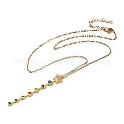 Подвеска из латуни с инкрустацией кубическим цирконием&nbsp;NJEW-C111-01A