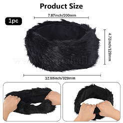 1шт. Теплые повязки на голову из пряжи из искусственного меха&nbsp;COHT-CY0001-01F