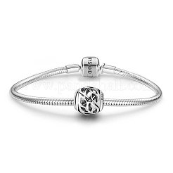 Европейские бусины из стерлингового серебра в виде оливкового листа&nbsp;TS-C-031