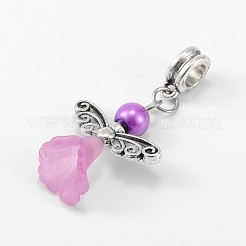 Прекрасное свадебное платье ангел сплав европейский болтаться большие отверстия подвески&nbsp;PALLOY-JF00004