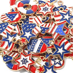 50шт 10 стиля подвески из сплава с эмалью&nbsp;ENAM-CJ0003-08