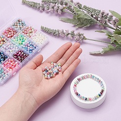 900шт 15 стиля радуги абс пластик имитация жемчуга&nbsp;OACR-YW0001-13