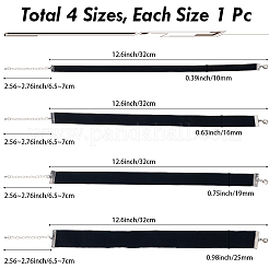 4 шт. 4 стиля бархатных колье-чокера&nbsp;NJEW-SC0001-72