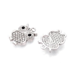 Подвески из сплава с покрытием стойки и стразами&nbsp;PALLOY-T092-19P