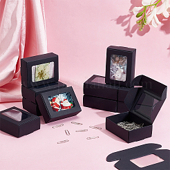 Складные креативные почтовые коробки из крафт-бумаги с видимым окном&nbsp;CON-WH0113-08A-01