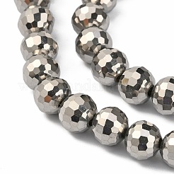 Стеклянные бусины с гальваническим покрытием &nbsp;EGLA-E009-6mm-F08