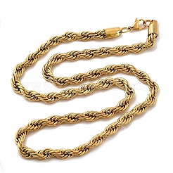 Ожерелья из нержавеющей стали 304 для женщин&nbsp;NJEW-I065-20C-01G