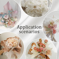 2 пакет органза ткань для упаковки цветов&nbsp;DIY-GF0009-25