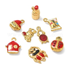 8 шт. 8 стиля эмалевых подвесок из нержавеющей стали 304&nbsp;STAS-CJ0003-08